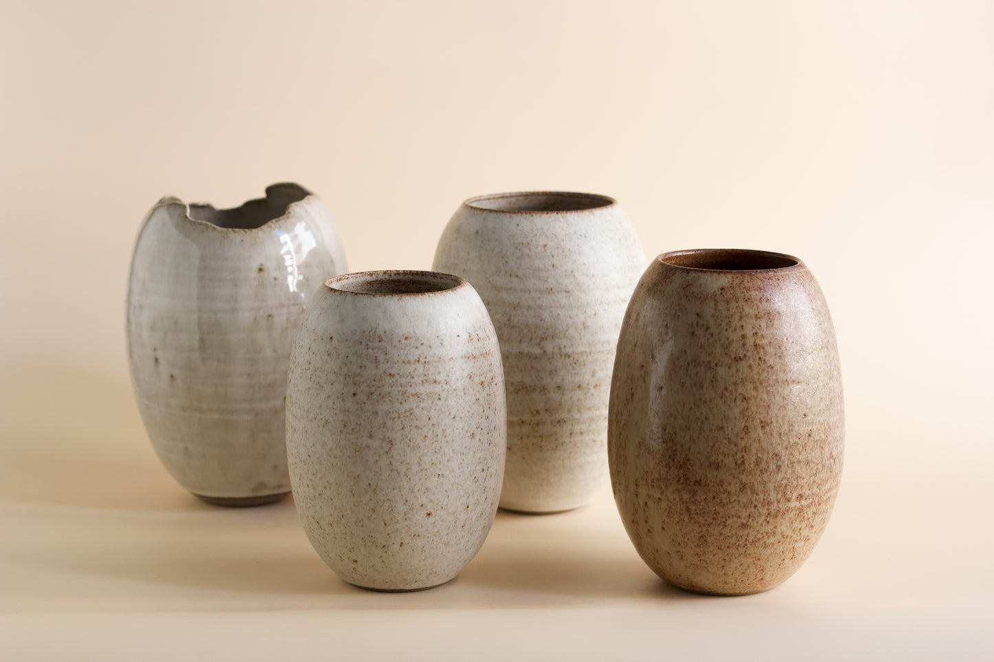Odd Small Vase - Off White Matte